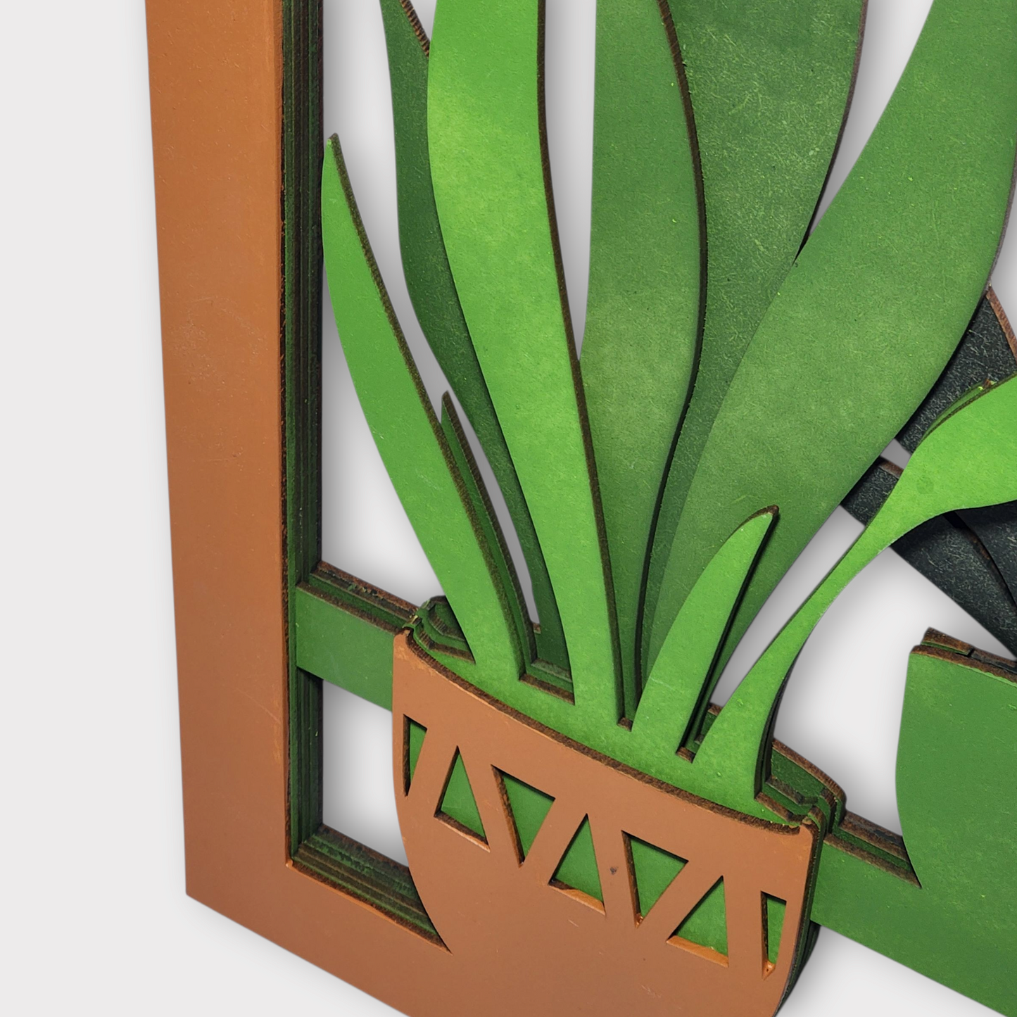 Indoor Plant Shelf – Multilayer Laser Cut Wall Art