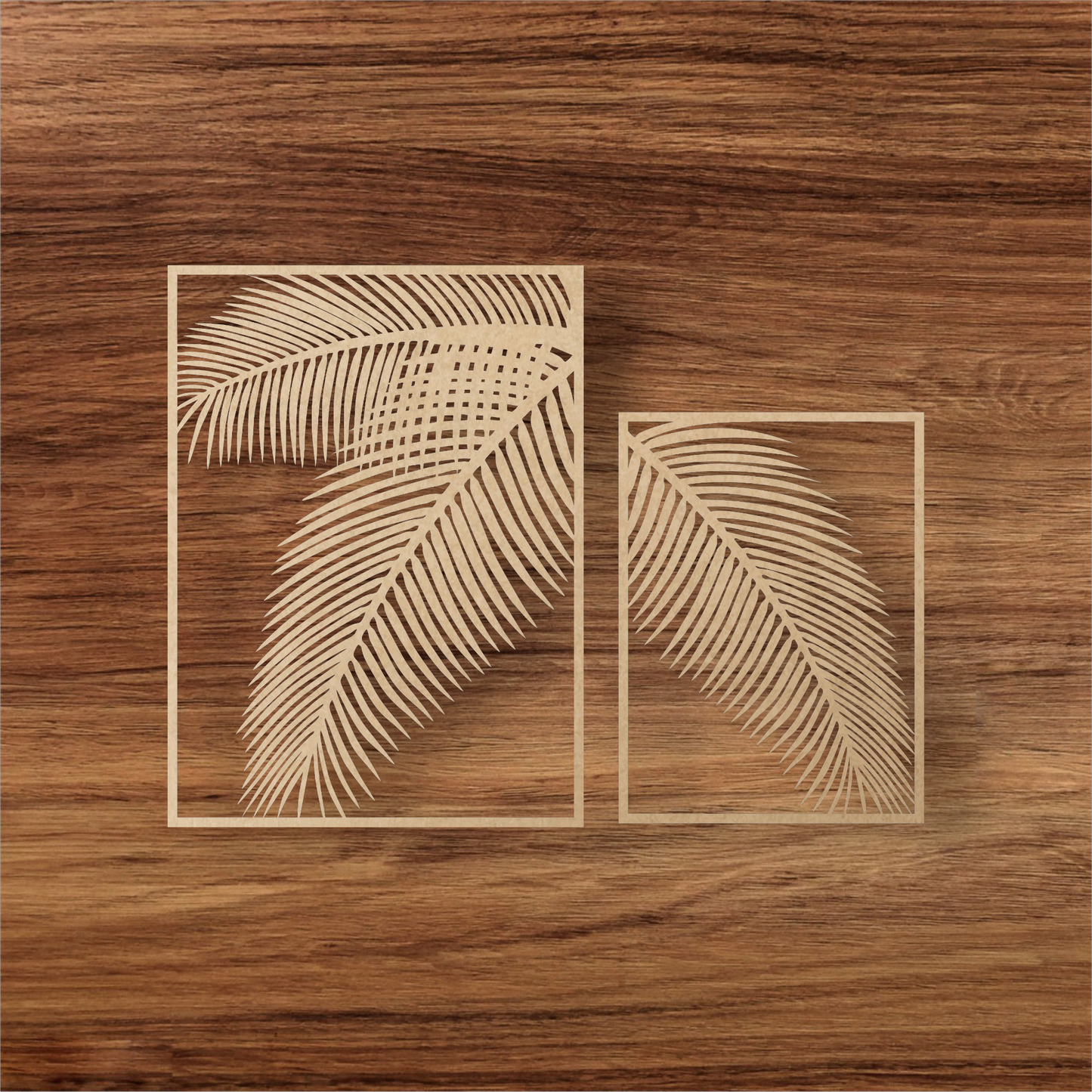 Tropical palm tree leave - 2 panels art