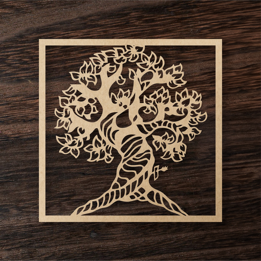 Tree of Life Wall Art – Wooden Decor Panel